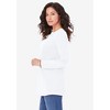 Roaman's Women's Plus Size Ultimate Long Sleeve Crewneck Tee - 4 of 4