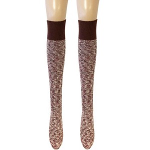 Wrapables Women's Warm Knitted Vintage Knee High Boot Socks - 1 of 4