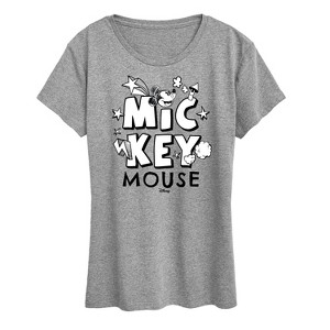Women's - Disney - Mickey Mouse Short Sleeve Graphic T-Shirt - 1 of 4