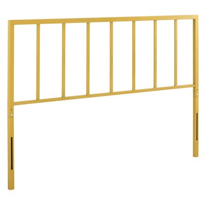 Modway Tatum Queen Headboard -  Height Adjustable  - Iron frame powder coated, Plastic tube plug