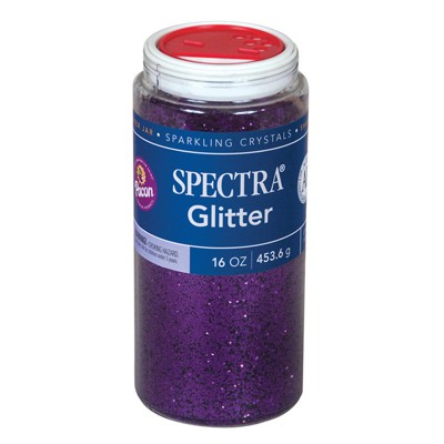 Spectra Glitter, Purple, 1 lb., 1 Jar (Pack of 2)