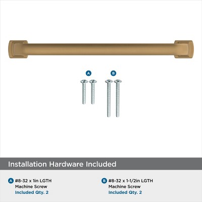 Champagne Bronze 7-Inch Cabinet Pull with Mounting Hardware