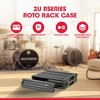 SKB 2U Roto Rack Case - Durable Polyethylene Gear Protector, Stackable, Waterproof with Twist Latches & Rubber Feet for Musicians, Black - 2 of 4