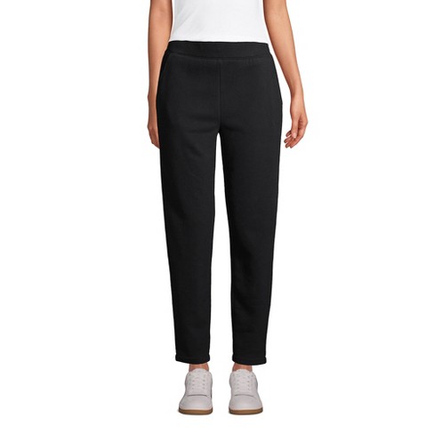 Lands' End Women's Petite Serious Sweats Ankle Sweatpants - Small - Black :  Target