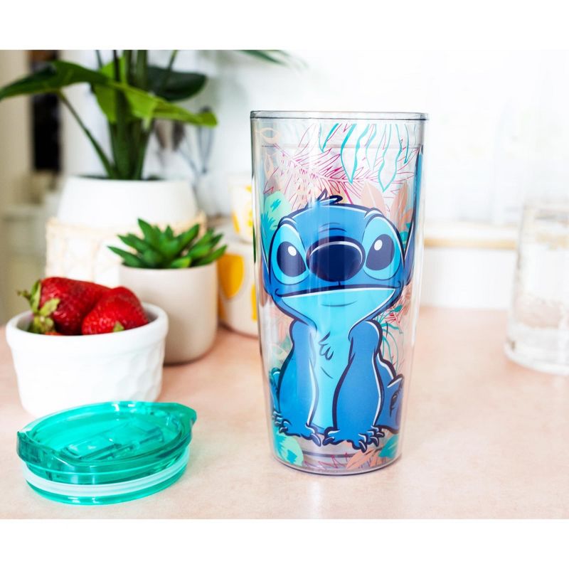 Silver Buffalo Disney Lilo & Stitch Travel Tumbler with Slide Close Lid | Holds 20 Ounces, 5 of 7