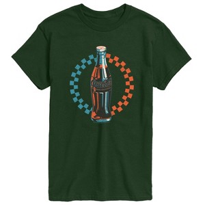 Men's - Coca-cola - Coke Bottle Checks Short Sleeve Graphic T-Shirt - 1 of 3