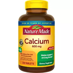 Nature Made Calcium 600 mg Tablets with Vitamin D3 - 220ct
