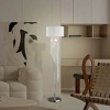 Vynxaria 65.75 Inch Floor Lamp with White Drum Shade and Crystal - Adorned Chrome Metal,Perfect for Bedroom and Living Room Decoration - 3 of 4