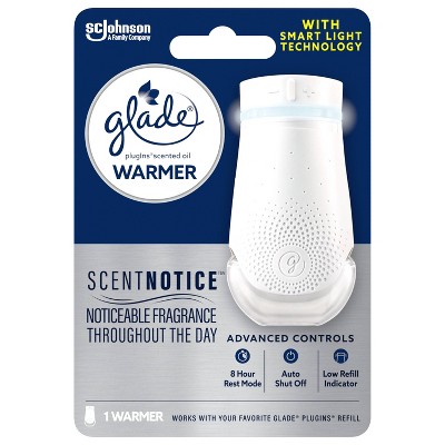 White Plastic Plug-In Scented Oil Warmer with Smart Light Technology