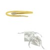 Adornia 14k Gold Plated Adjustable Crystal Snake Cuff - 3 of 3