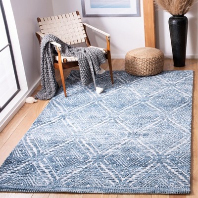 Roslyn ROS701 Hand Loomed Area Rug - Blue - 5'x8' - Safavieh.