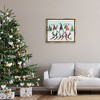 Stupell Industries Gnome Trio Skiing Black Floater Framed Canvas Wall Art - 2 of 4