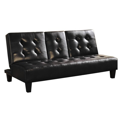 Faux Leather Upholste Futon Sofa Bed Benzara Target