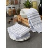 Design Imports French Blue French Terry Variegated Stripe Dishtowel Set/3 - 3 of 4