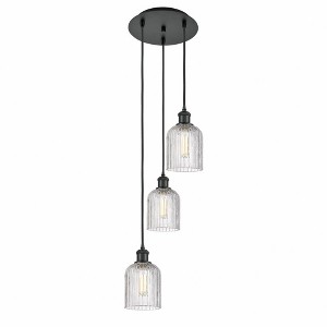 Bridal Veil - 3 Light Cord Hung Multi Pendant In Industrial Style-27.75 Inches Tall and 11.5 Inches Wide - 1 of 1