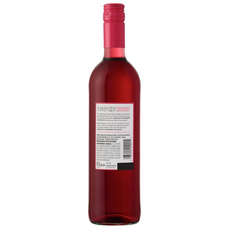 Barefoot Cellars Fruitscato Strawberry Moscato Sweet Wine - 750ml Bottle, 3 of 6
