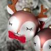 3.75"H Sullivans Christmas Whimsy Reindeer Ball Ornaments Set of 2  Multicolor - 2 of 2