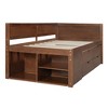 NicBex Twin/Full Size Wood Daybed with Shelves and 4 Drawers for Bedroom,Living Room,Apartment - 4 of 4