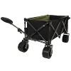 CAVINAS Heavy-Duty Folding Wagon Cart with Tailgate, All-Terrain Beach Cart with Big Wheels/Rain Covers,Wagon Cart - 4 of 4