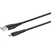 Monoprice USB 2.0 Micro B to Type A Charge & Sync Cable - 3 Feet - Black | Nylon-Braid, Durable, - AtlasFlex Series - 2 of 4