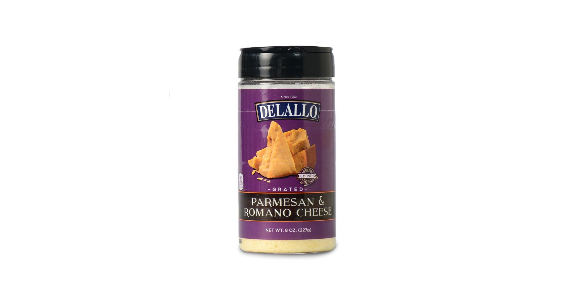 DeLallo Grated Parmesan-Romano Cheese Blend 8 oz