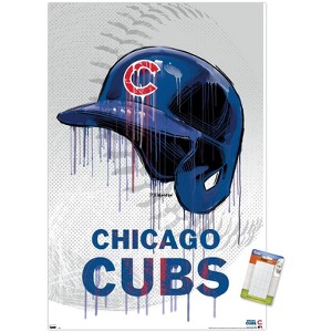 Trends International MLB Chicago Cubs - Drip Helmet 20 Unframed Wall Poster Prints - 1 of 4