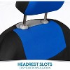 TruAIR Car Seat Covers Full Set (Blue/Black) - 4 of 4