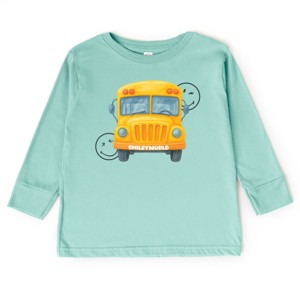 The Juniper Shop SmileyWorld Watercolor Bus Toddler Long Sleeve Tee - 1 of 4