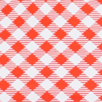 coral gingham