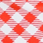 coral gingham