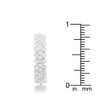 Slickblue Women’s 1ct CZ Eternity Ring, Rose Gold / Silver, Bezel Setting, Clear Stones, Textured Band, Size 5-10 - 4 of 4