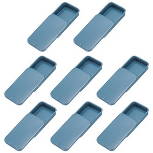 Unique Bargains Metal Anti-Oxidation Slide Top Rectangular Tin Containers 8 Pcs - 1 of 4