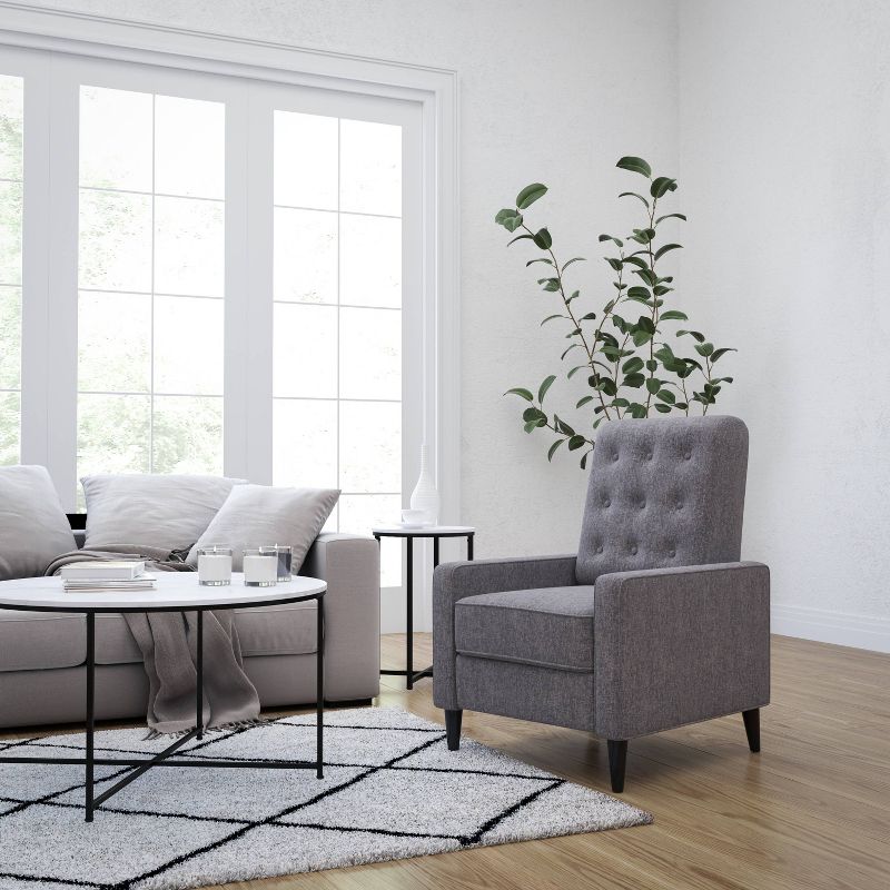 Tufted Upholstered Ergonomic Living Room Recliner - Merrick Lane, 2 of 16