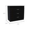 CAVINAS 3-Drawer Dresser for Bedroom, Modern Chest of Drawers,Particle Board Finish Storage Dresser,Bedroom Furniture,Floorstanding - 3 of 4