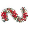 6ft Prelit Christmas Garland with LED Light for Fireplace Stairs Railing Indoor Outdoor Decoration - 2 of 4