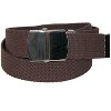 CTM Big & Tall Cotton Adjustable Belt with Nickel Buckle - 3 of 4