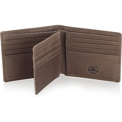 Paaaawaters Stealth Mode Leather Bifold Wallet for Men With ID Window and RFID Blocking
