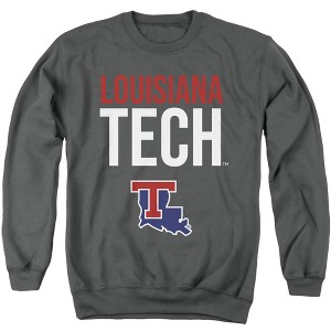Louisiana Tech University Official Stacked Adult Crewneck Sweatshirt - 1 of 4