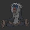 Men's Lion King Meditating Rafiki T-Shirt - 2 of 4