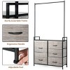 Tangkula Dresser Storage Tower Closet Organizer w/ 5 Drawers Metal Frame Wooden Top - 4 of 4
