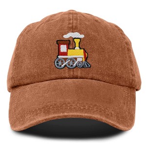 Dalix Train Cotton Dad Hat Adjustable Soft Baseball Cap Mens - 1 of 4