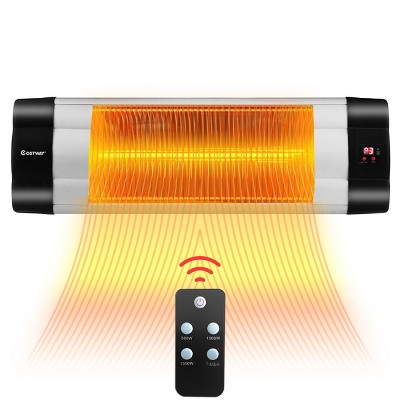 Costway 1500W Infrared Patio Heater Remote Control 24H Timer