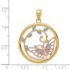 Black Bow Jewelry 14k Yellow & Rose Gold with White Rhodium 25mm Butterfly Pendant - 4 of 4