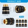 Infurnic Hose Nozzles and Wands 3/4 Inch Garden Hose Fitting Quick Connector Male and Female Set, Aluminum Quick Connect Hose Fittings 6 Sets - 2 of 4