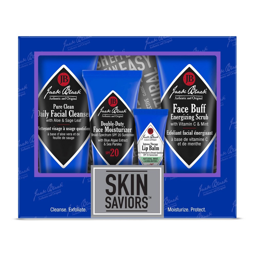 Photos - Cream / Lotion Jack Black Skin Saviors Set - 4pc - Ulta Beauty 