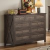 Bella Depot 55.04'' Wood Rustic Storage Dresser with 9 Drawers and Silver Handle - 3 of 4