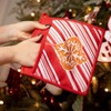 9.5"H Sullivans Christmas Gingerbread Potholders Set of 2, Red-White, Indoor Christmas Decor - 3 of 4