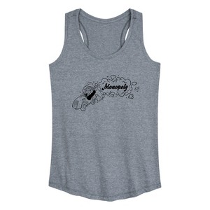 Women's - Monopoly - Racing Horizontal Chest Graphic Racerback Tank - 1 of 4
