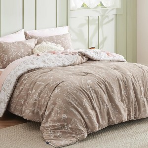 BAGOKIE Bedding Set with Comforter and Pillow Sham for All Season - 1 of 4