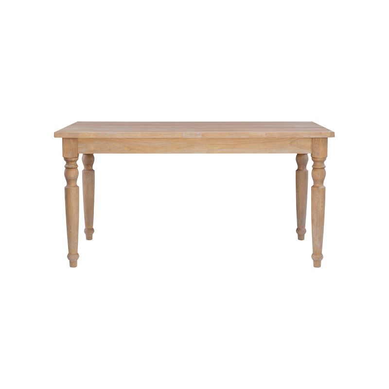 Brighton Traditional Light Natural Dining Table Brown - Linon, 2 of 9